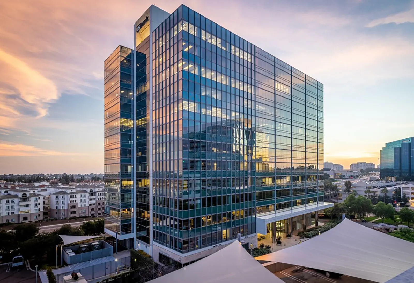 One of two existing office buildings at San Diego's La Jolla Commons