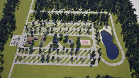 rv park with glamping
