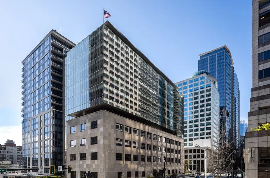 Illustration for the article "“Exploring Seattle’s Architectural Gem: The Reinvented Federal Reserve Building”"