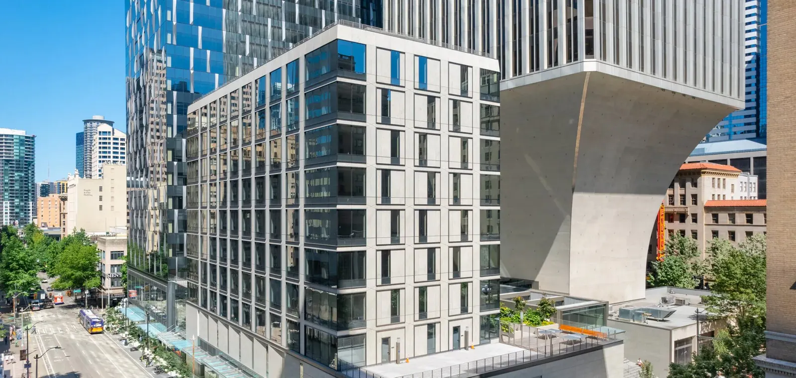 Office building exterior, a candidate for residential conversion
