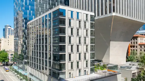 Office building exterior, a candidate for residential conversion