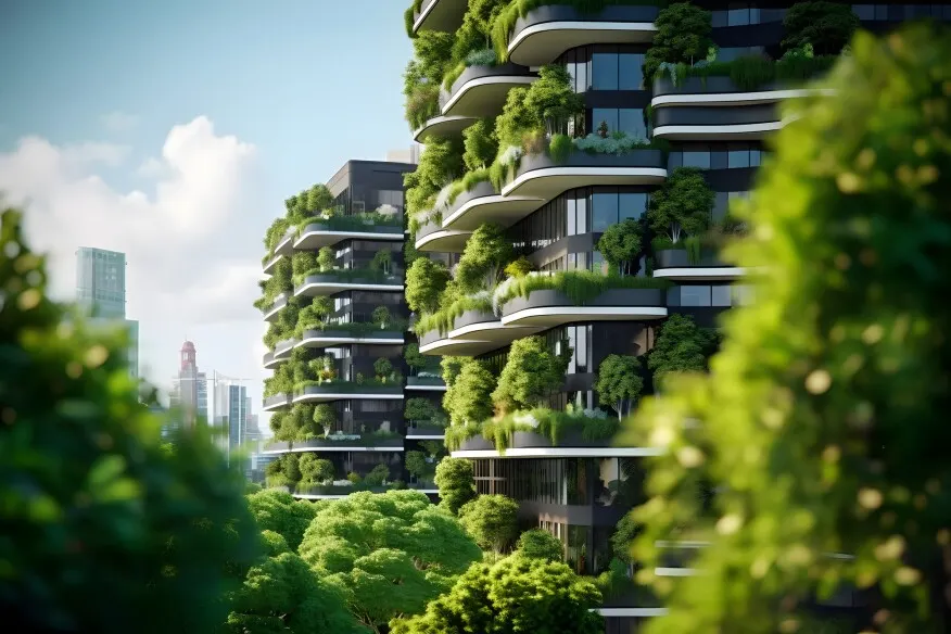 Illustration for the article "Paris Declaration Sparks Global Shift Towards Sustainable Buildings"