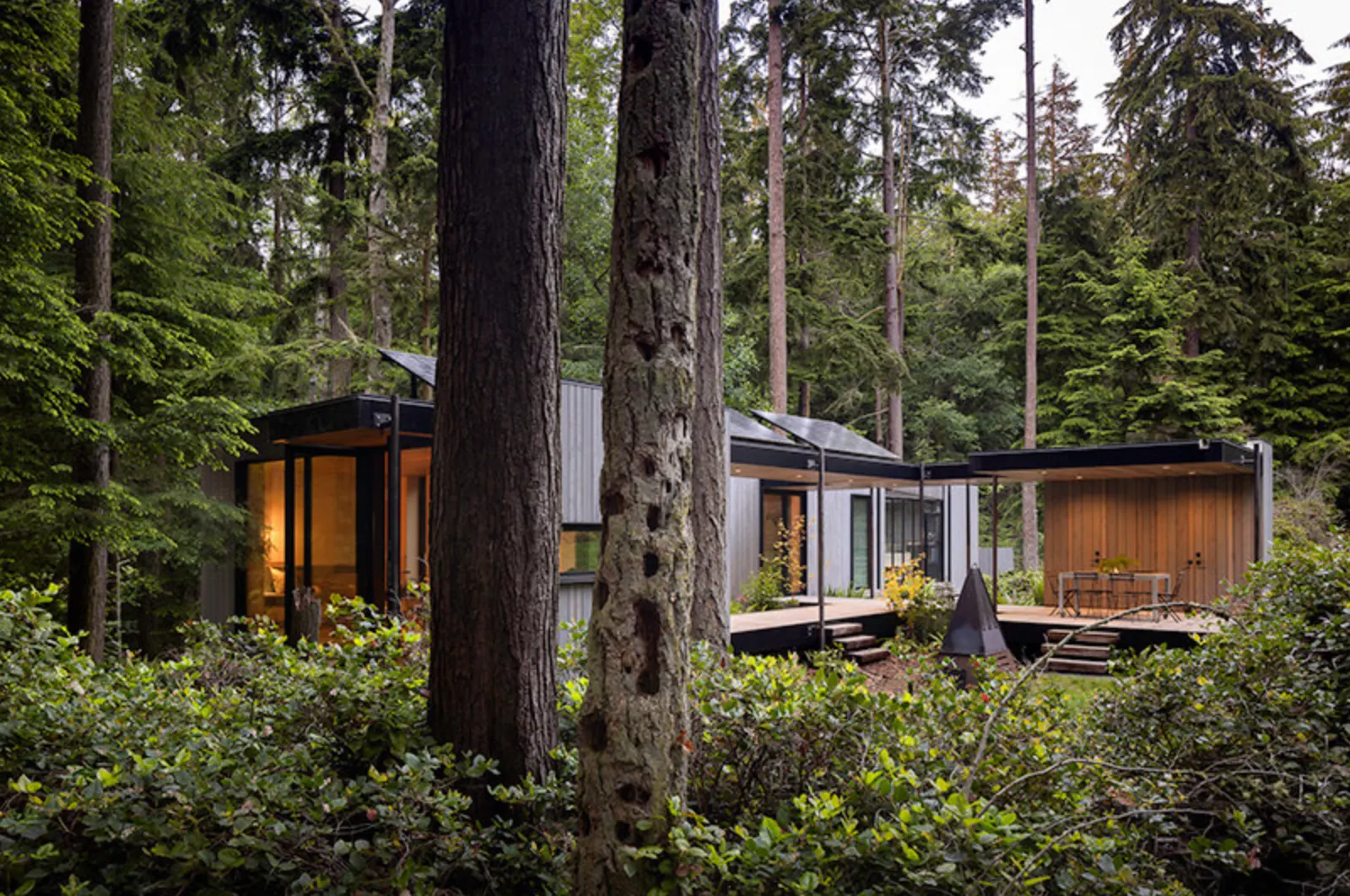 Whidbey Puzzle House - in the woods