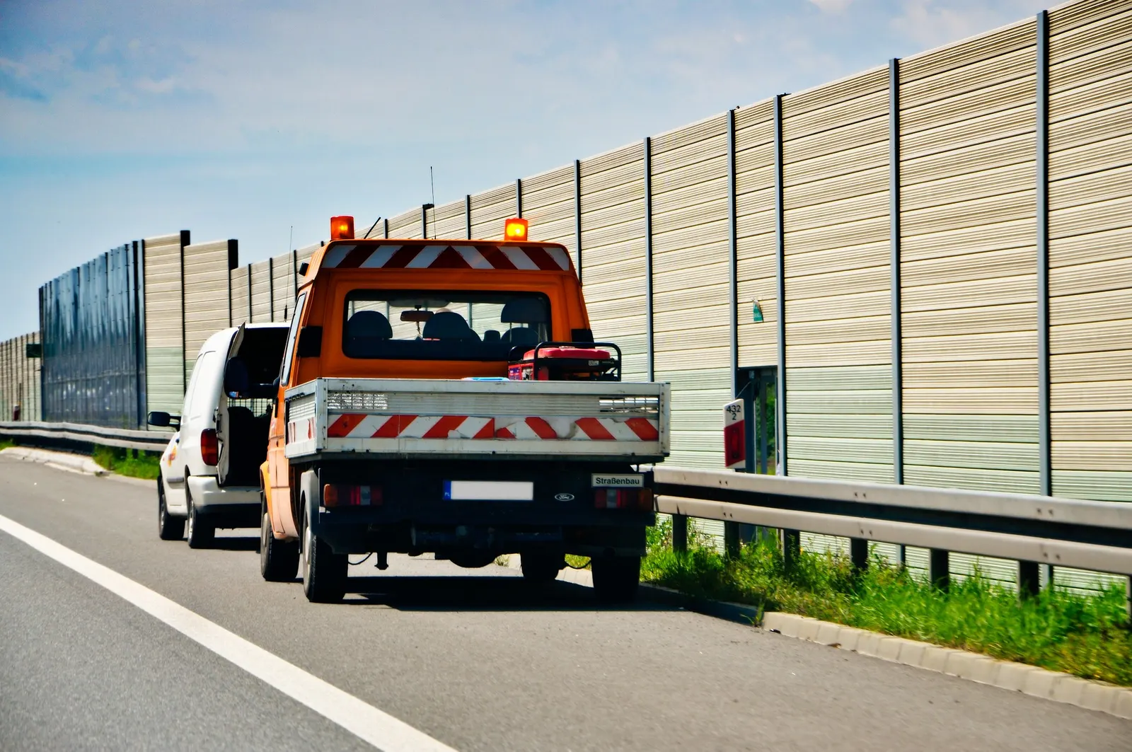 Emergency vehicle access on a commercial site