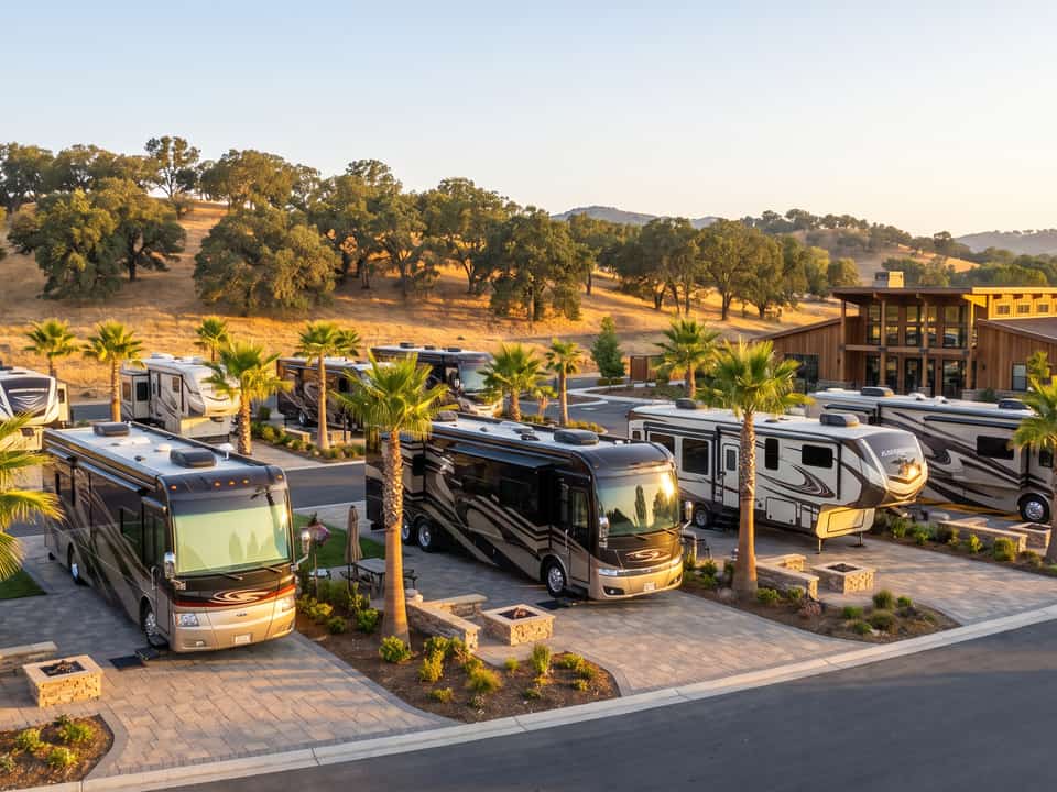 RV park site planning concept