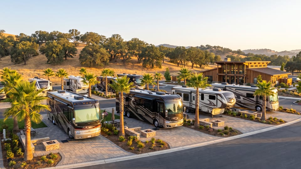 RV park site planning concept