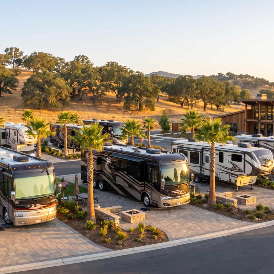 RV park site planning concept
