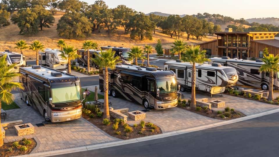 RV park site planning concept