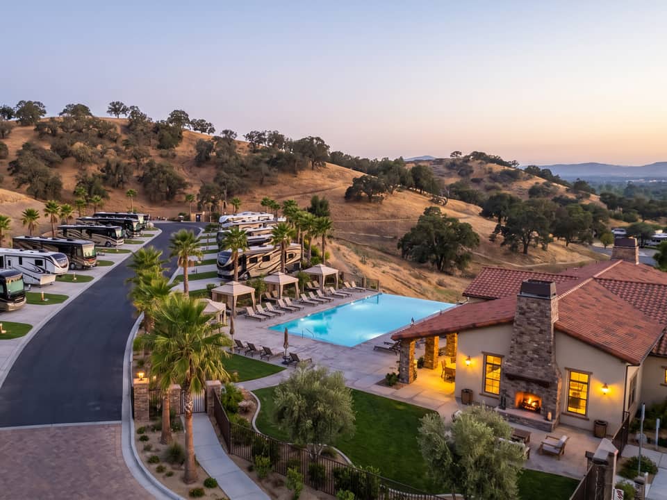 RV resort amenity planning concept