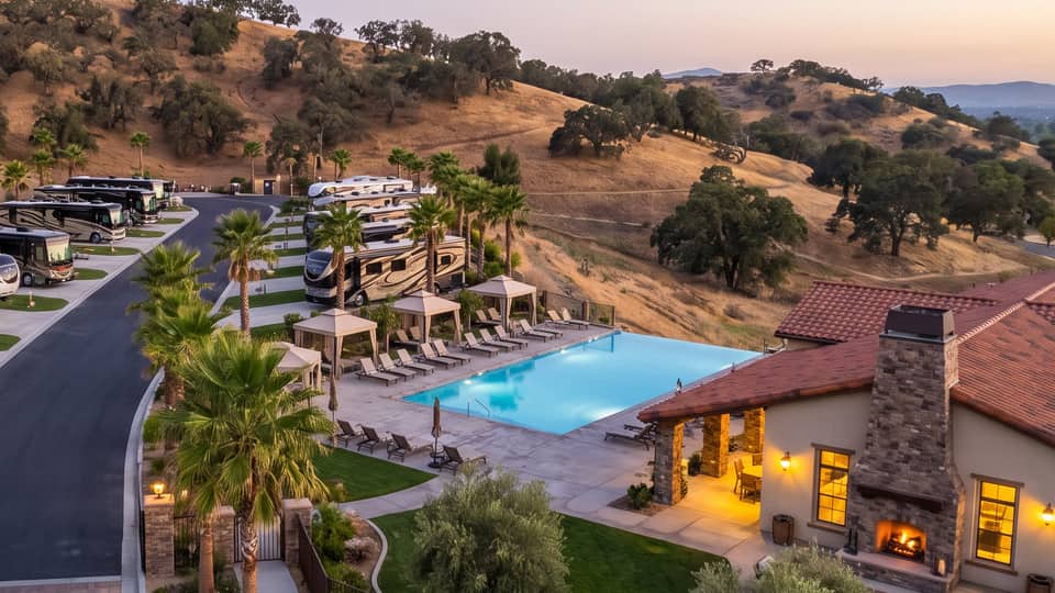 RV resort amenity planning concept