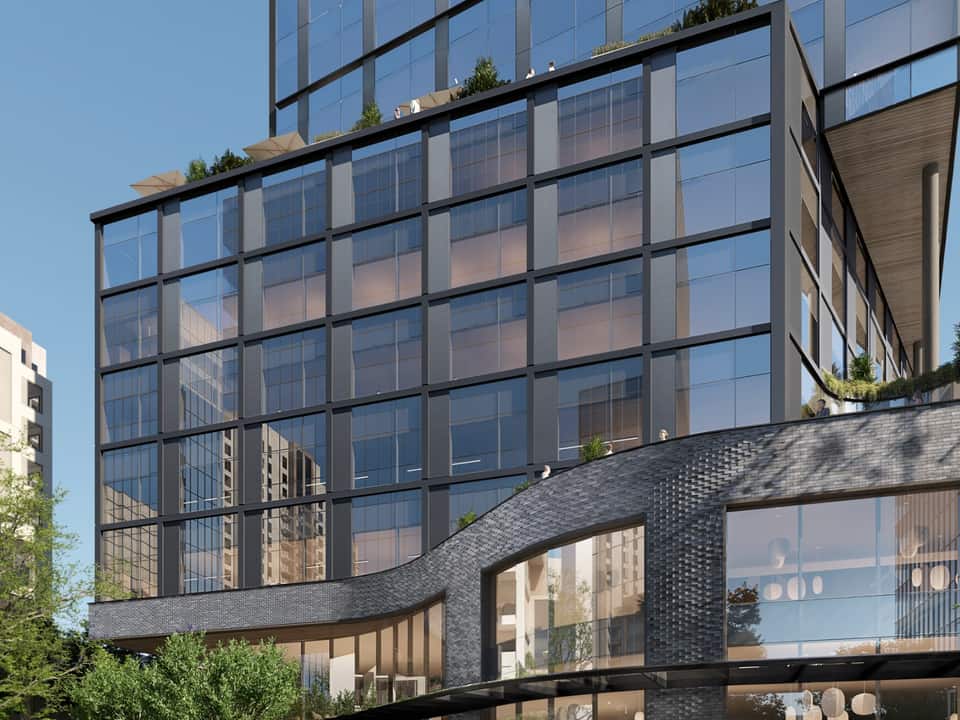 mixed-use office podium
