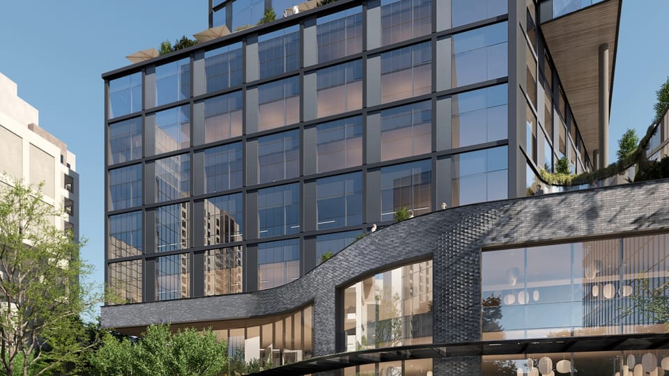 mixed-use office podium