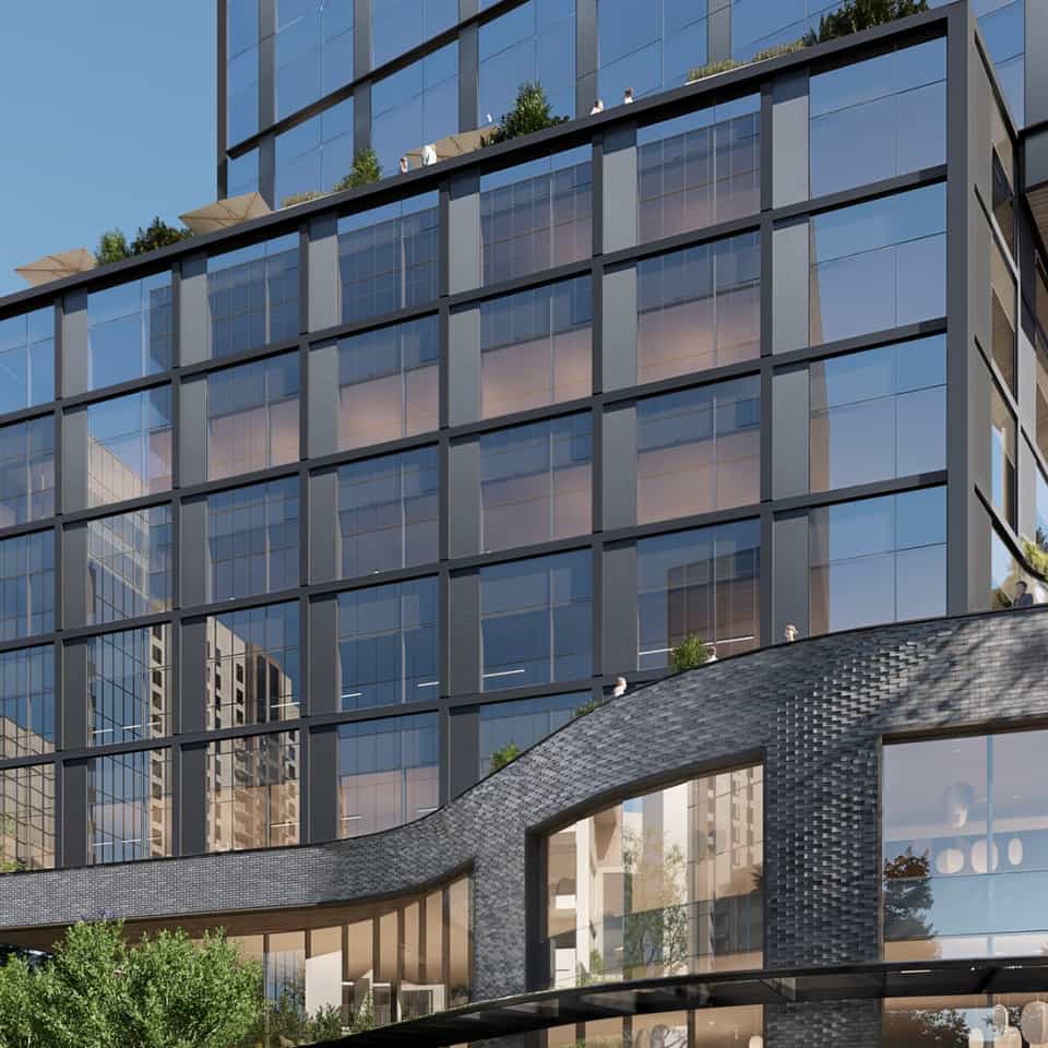 mixed-use office podium